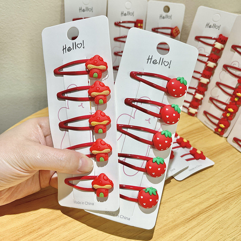 儿童红色可爱卡通发夹bb夹女童刘海侧边夹公主碎发卡女孩喜庆头饰,童装/婴儿装/亲子装,发饰,淘宝优惠券,粉丝福利购,淘宝优惠卷