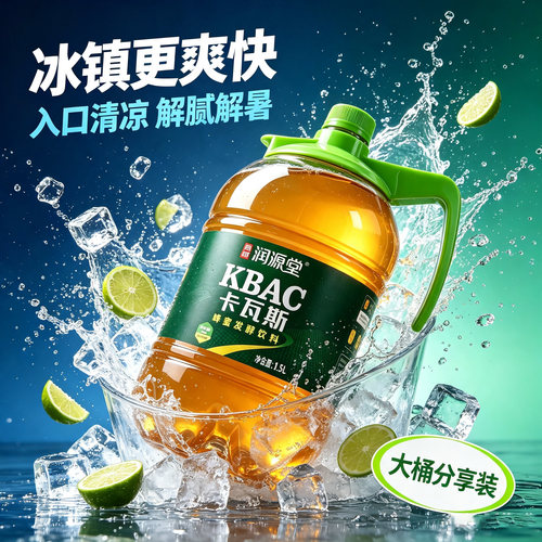 新疆蜂蜜发酵饮料卡瓦斯西域润源堂正宗传统工艺1.5L桶装风味饮品