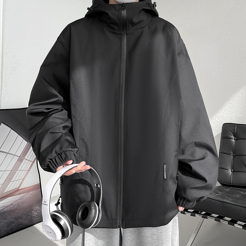 2025 春季新款 港风大皂大码防水冲锋衣夹克M-5X HJ24144-特P55