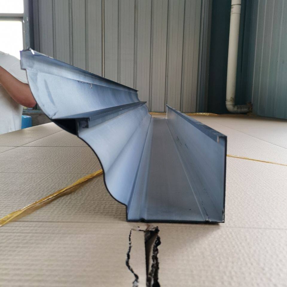 屋檐雨水槽雨水管阳光房水槽厂房别墅彩铝合金天沟雨水槽