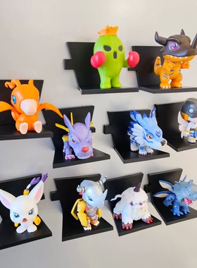 10款数码宝贝冰箱贴剧场版亚古兽迪路兽模型手办扭蛋娃娃机摆件