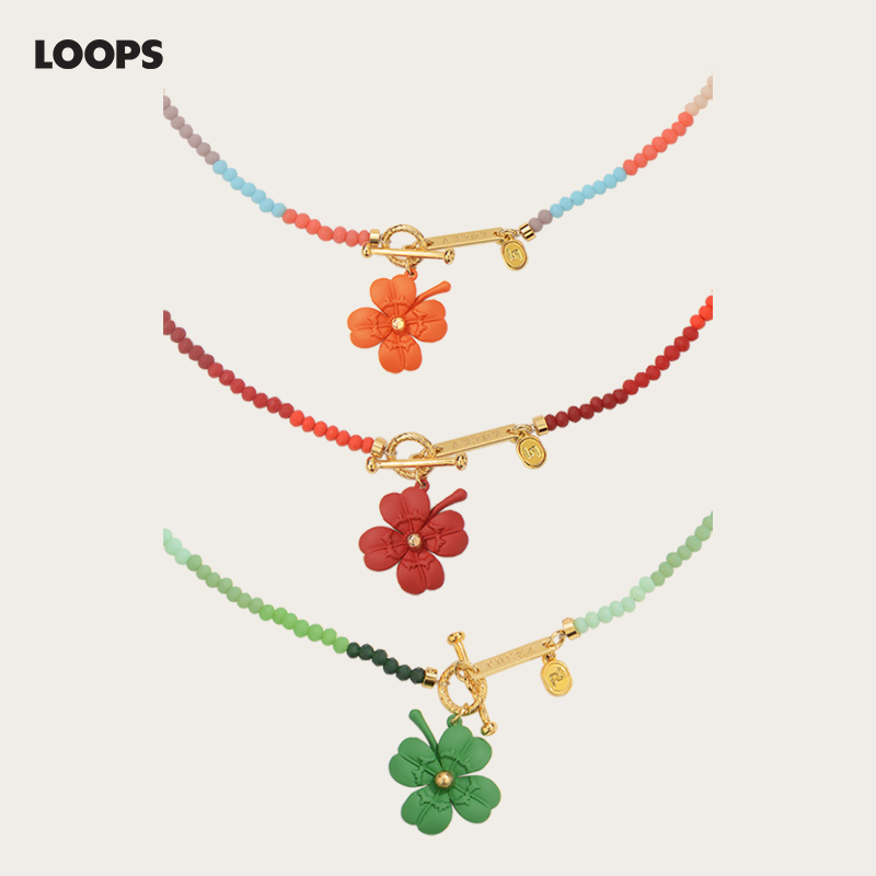 韩式简约幸运四瓣花朵项链