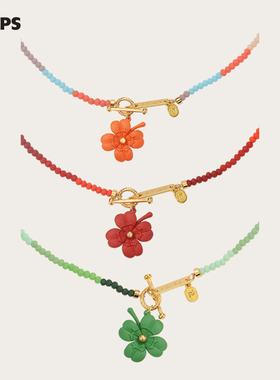CHEZ LOOPS幸运花瓣个性设计项链 小众简约韩式新款女链