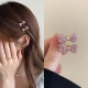 精致可爱水钻迷你爱心小号发夹前额百搭刘海侧边鸭嘴发卡夹子发饰