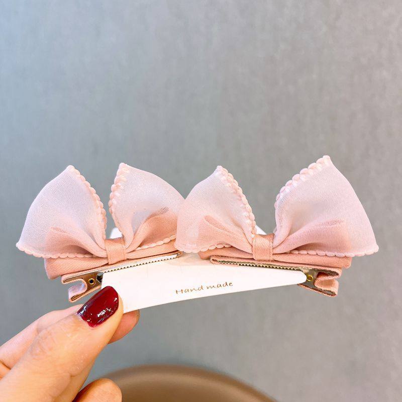 公主网纱可爱蝴蝶结发夹