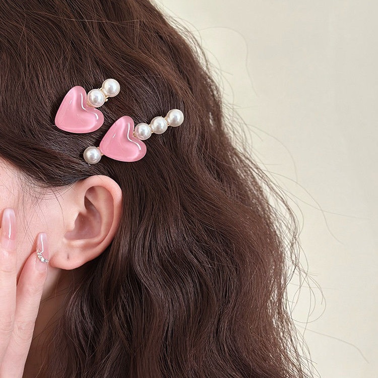 卷糖果儿童发夹甜美透亮爱心发夹