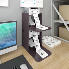 桌面快递打印机架子电商热敏纸条码放置架小型面单多层置物架收纳
