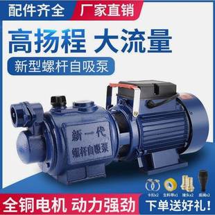 德国进口日本家用全自动自吸螺杆泵自来水增压泵220V高压抽水机电