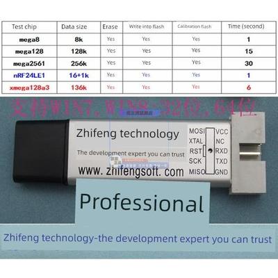 ZF-209 avr s5x tiny mega 90s xmega 下载器 编程器 usbisp