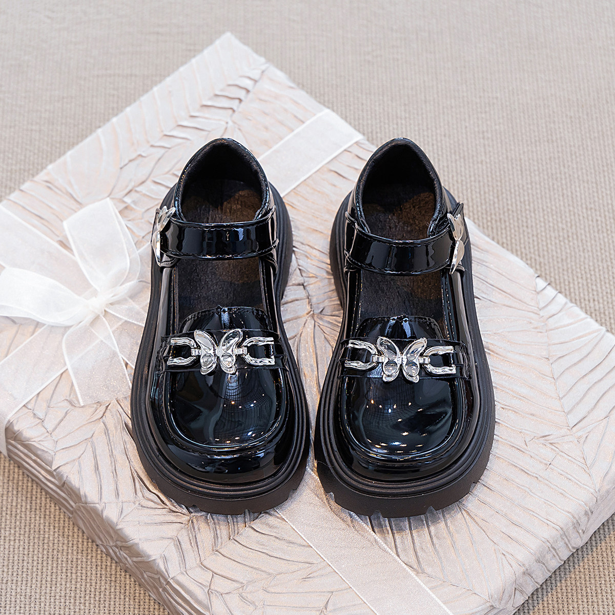 踏步兔女童小皮鞋2026春秋新款中大童小女孩英伦风公主时尚单鞋子,童鞋/婴儿鞋/亲子鞋,皮鞋,淘宝优惠券,粉丝福利购,淘宝优惠卷