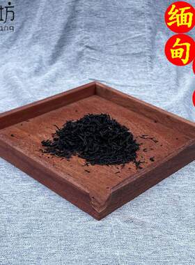 木马坊缅甸花梨实木普洱茶饼盒