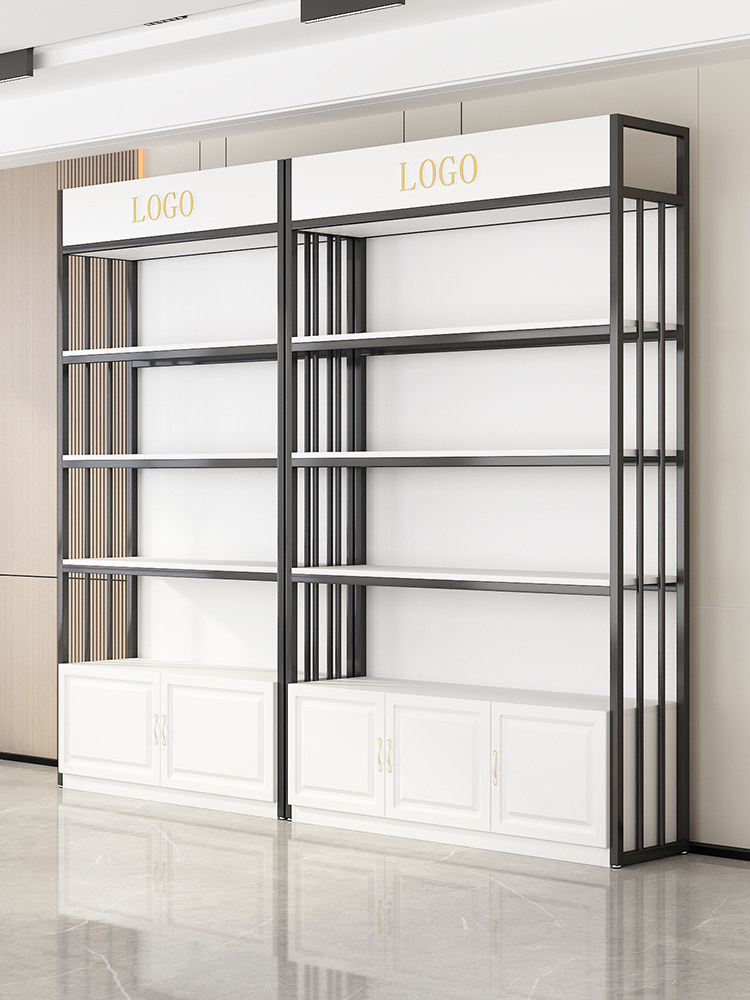 美容院货架多层置物架美甲母婴店产品陈列柜护肤样品化妆品展示柜