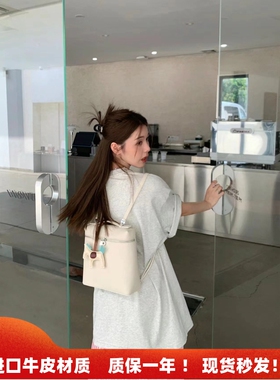 Loro包LP双肩包包女2026新款牛皮背包通勤电脑包真皮单肩手提包