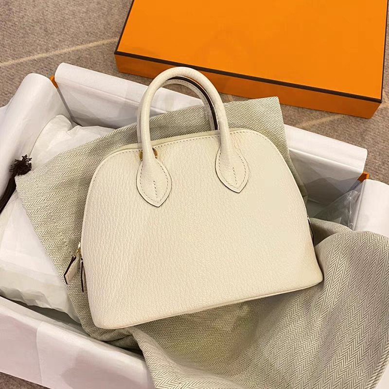 真皮保龄球mini贝壳包羊皮手提包2026新款高级感单肩斜挎迷你小包