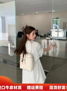 LP双肩包包女大容量通勤背包真皮