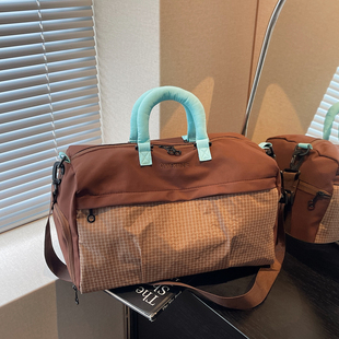 大容量旅行包男女轻便手提斜挎健身包短途出差登机包行李包收纳袋