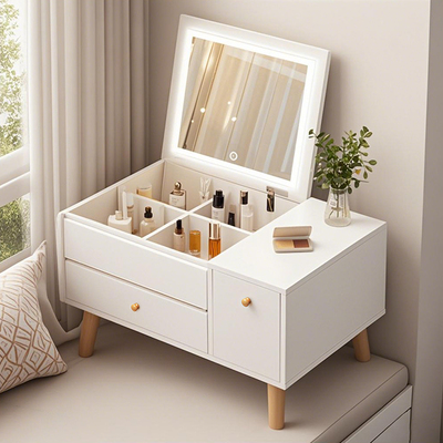飘窗梳妆台收纳柜一体化妆桌