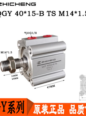 QGY/QGYD40*10*15*20*25*30*50*170*220-B-TS肇庆志成薄型气缸