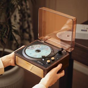 威泽CP500复古CD机唱片机蓝牙音响一体留声机生日礼物专辑播放器