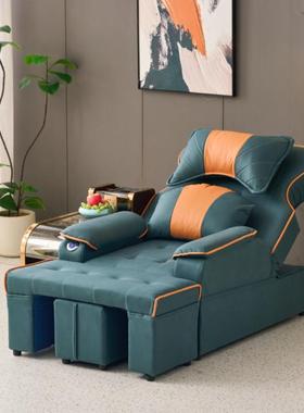 足浴沙发电动按摩床一体炕床洗浴中心大厅休息采耳床足疗沙发电动