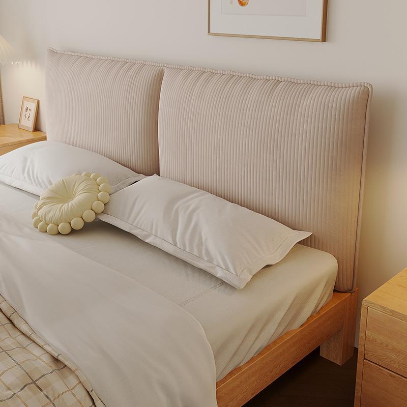 灯芯绒床头靠垫定制防撞加厚新款方包大靠榻榻米卧室软包自粘垫长