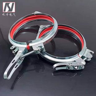 抱箍镀锌 螺旋翻边风管管夹卡箍 管道用快开螺栓卡箍