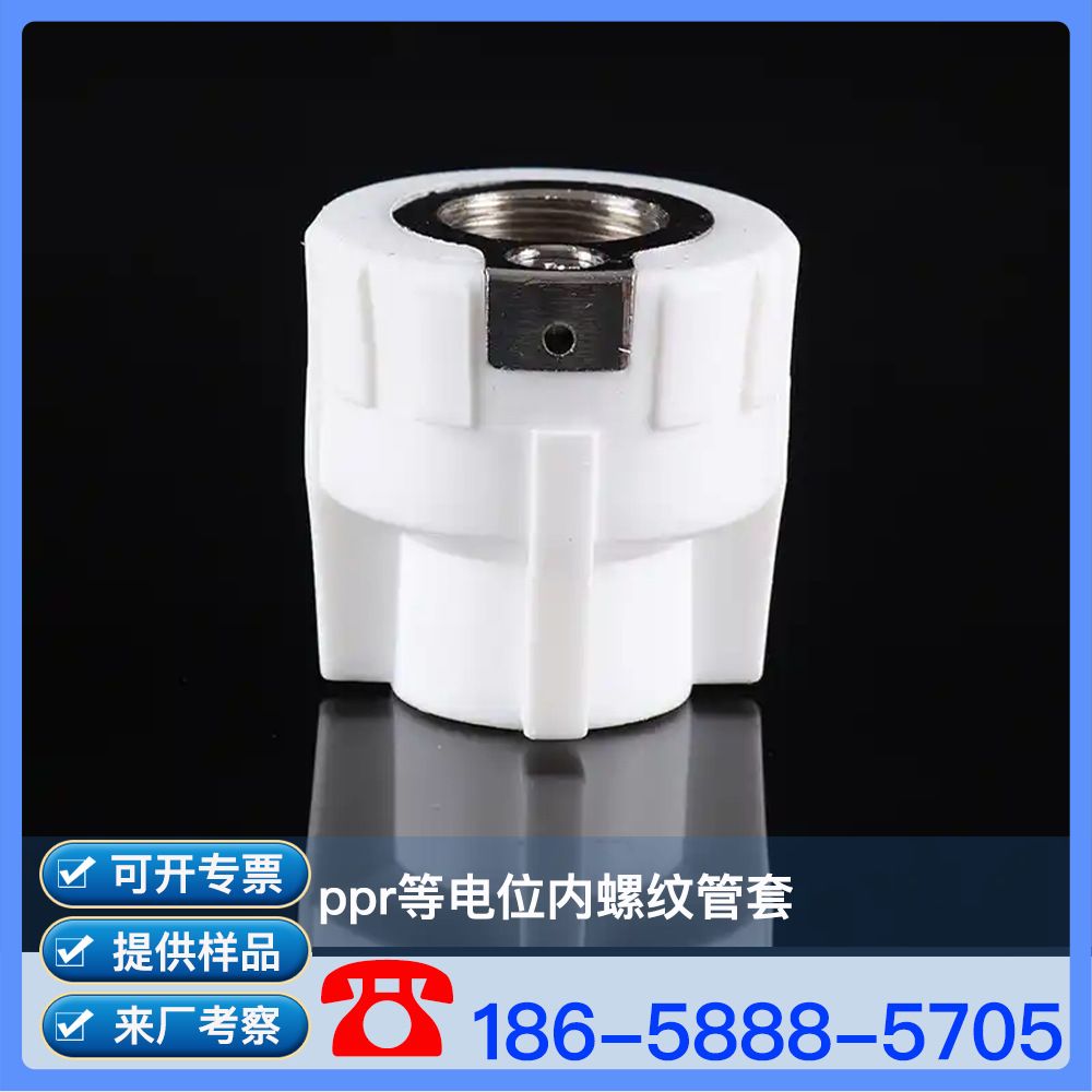 PPR等电位内螺纹管套  PPR给水管 PP-R等电位内螺纹管套 PPR管