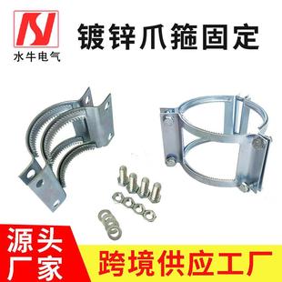 A型管束镀锌板爪箍 铸铁管对接箍 排水系统管道卡箍弹簧手拧