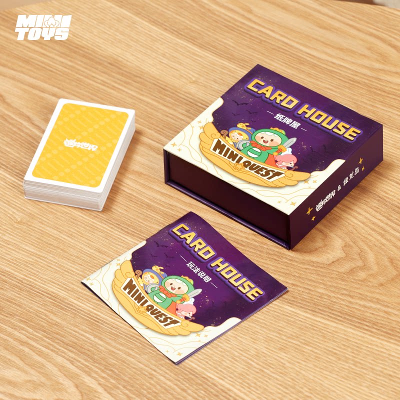 迷你世界益智趣味多人聚会休闲游戏个性创意扑克牌纸牌纸牌屋