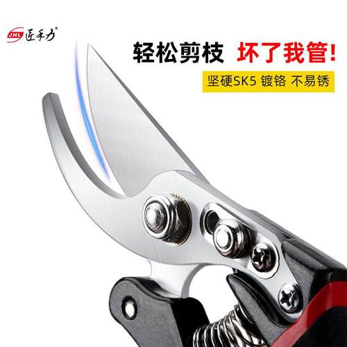 园艺剪刀修枝剪树枝花卉花枝花艺园林剪刀大号sk5剪树枝专用剪刀