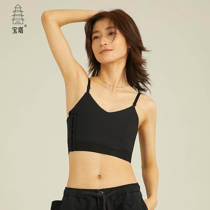 宝塔束胸背心裹胸les缩胸束胸衣绷带运动秋冬大胸显小内衣女吊带