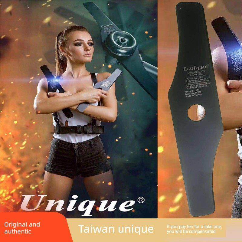 独特的割草机刀片一字刀锰钢硬化进口刀片锄头快手流行同款刀