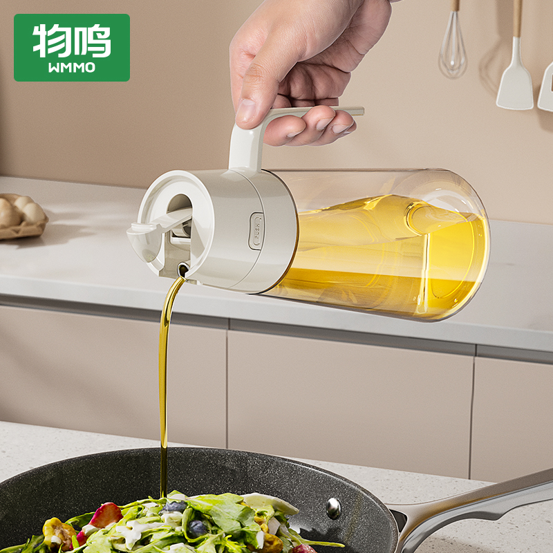 物鸣玻璃油壶自动开合不挂油