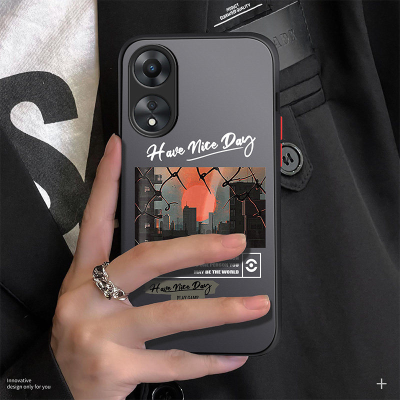 oppo系列磨砂硬壳送膜手机壳