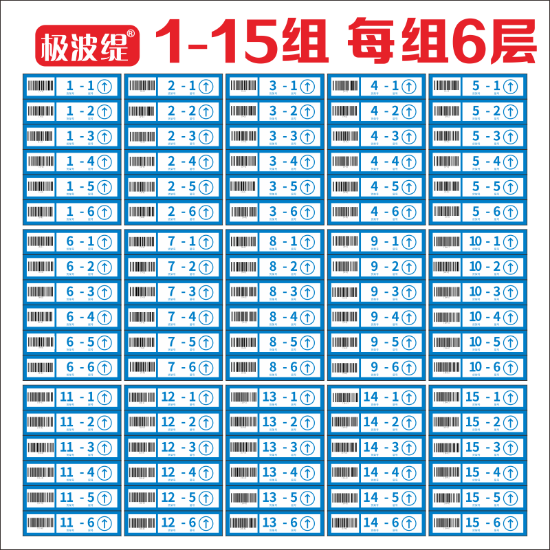 菜鸟驿站货架层条形码物料数条码