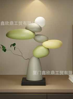 檬居家居艺术客厅电视柜手工旁边落地大型摆件轻奢时来运转