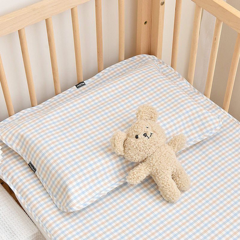 婴儿苎麻枕巾新生儿童夏季竹纤维幼儿园宝宝绑带可固定枕头巾成人