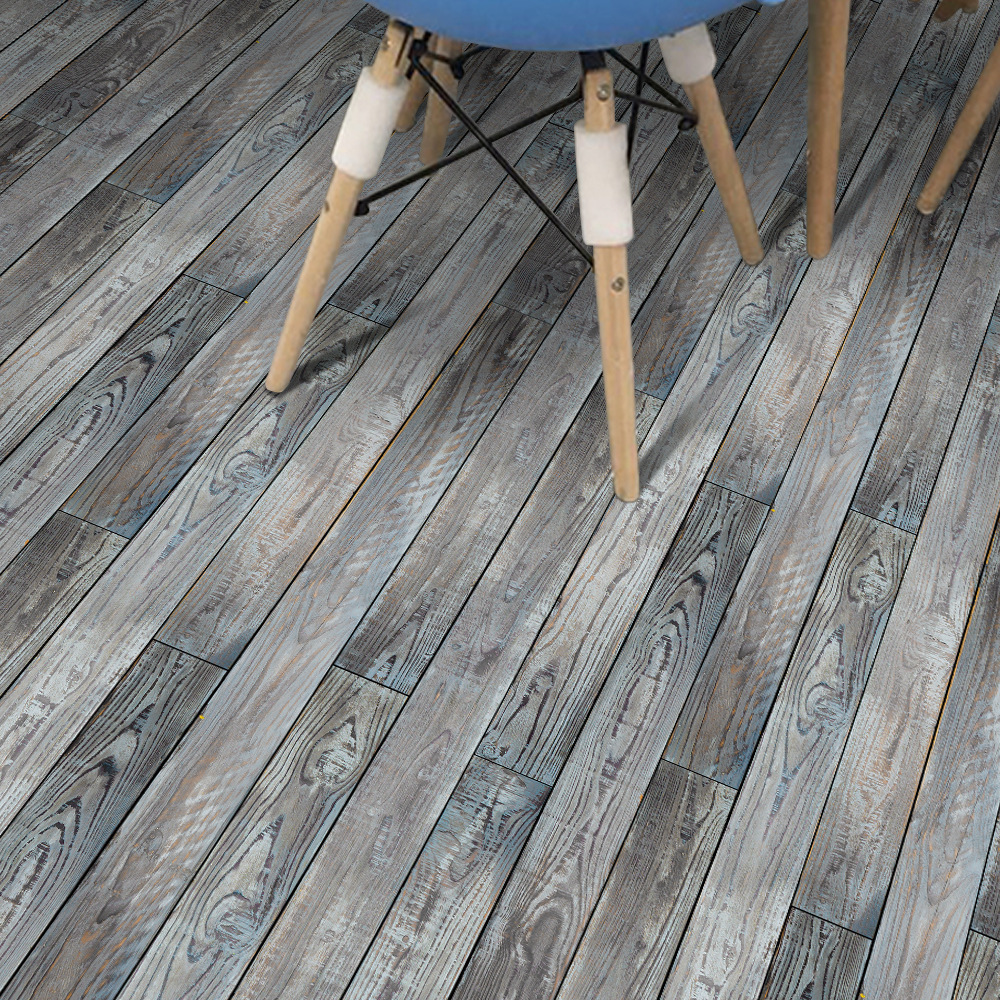 北欧创意木板贴复古客厅卧室厨房壁纸墙贴画仿真木地板木纹贴地贴