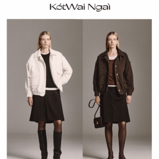 夹棉宽松夹克外套 25FW秋冬系列翻领短款 KotWai Ngai