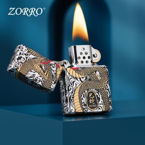 ZORRO佐罗煤油打火机二代巳蛇限定防风高颜值砂轮个性耐用送礼品