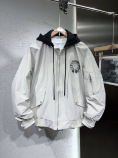 2026新款可拆卸连帽刺绣棒球服外套男高街春款宽松夹克上衣潮牌男