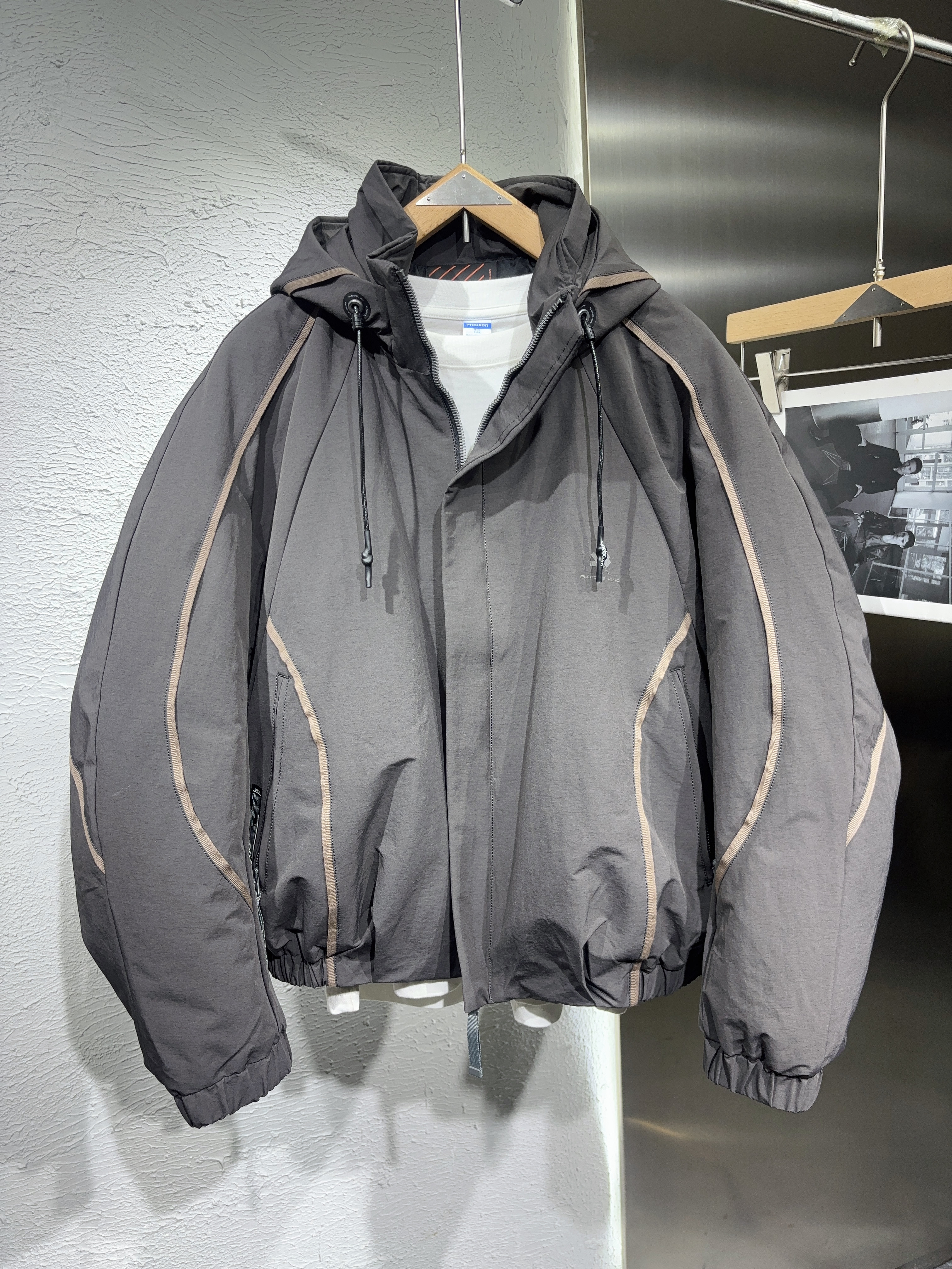 冬季重磅易麦加厚90白鸭绒羽绒服男连帽设计感可背带宽松外套潮