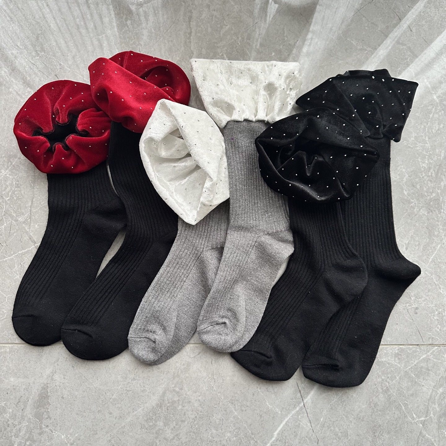 秋冬满天星水钻丝绒罗口袜长筒袜高级感时尚堆堆小腿袜百搭花边袜,女士内衣/男士内衣/家居服,连裤袜/打底袜,淘宝优惠券,粉丝福利购,淘宝优惠卷