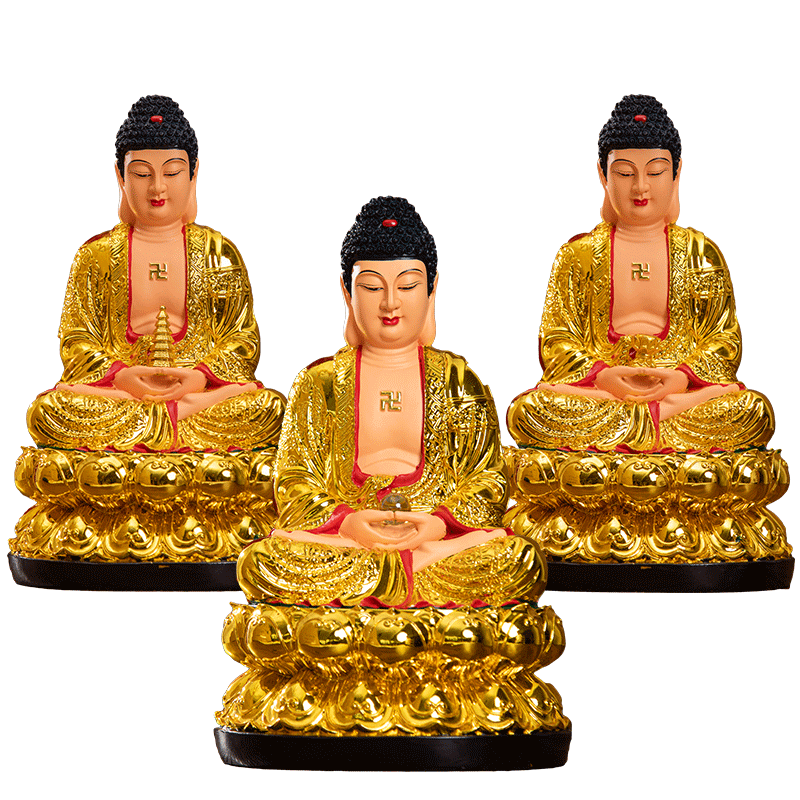 妙弘三宝佛家用释迦摩尼神像树脂