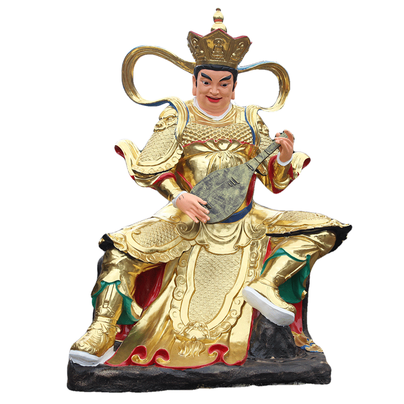 树脂供奉寺庙贴金彩绘天王殿佛像