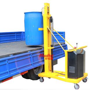 DT300直角支腿电动油桶堆高车托盘用升高1100mm油桶搬运手推车