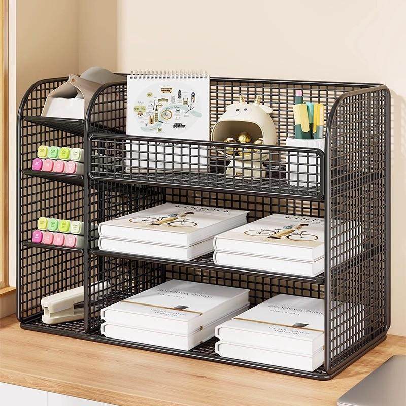 书桌收纳置物架桌面书架家用多层简易储物柜办公室工位整理展示架,收纳整理,书桌收纳置物架,淘宝优惠券,粉丝福利购,淘宝优惠卷