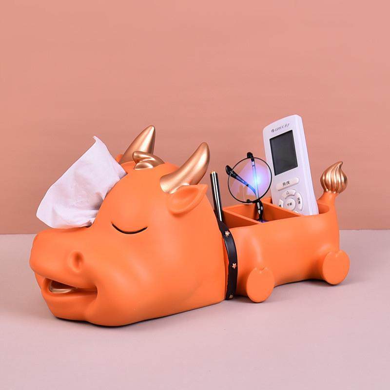 北欧创意超牛可爱纸巾盒摆件家用客厅茶几餐巾纸盒遥控器收纳盒,特色手工艺,其他特色工艺品,淘宝优惠券,粉丝福利购,淘宝优惠卷