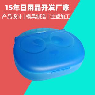 文具盒模具加工 猫头塑料彩笔收纳盒注塑模具 蜡笔收纳盒注塑加工