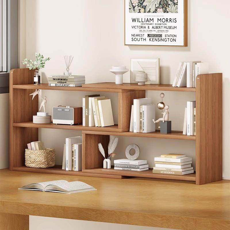 办公桌面置物架文件多功能收纳木质可伸缩资料档案整理可转角书架,收纳整理,书桌收纳置物架,淘宝优惠券,粉丝福利购,淘宝优惠卷